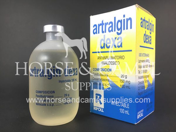 Artralgin dexa ripoll Dexamethasone phenylbutazone anti inflammatory pain reliever race horse camel buta medicines 600x450 1